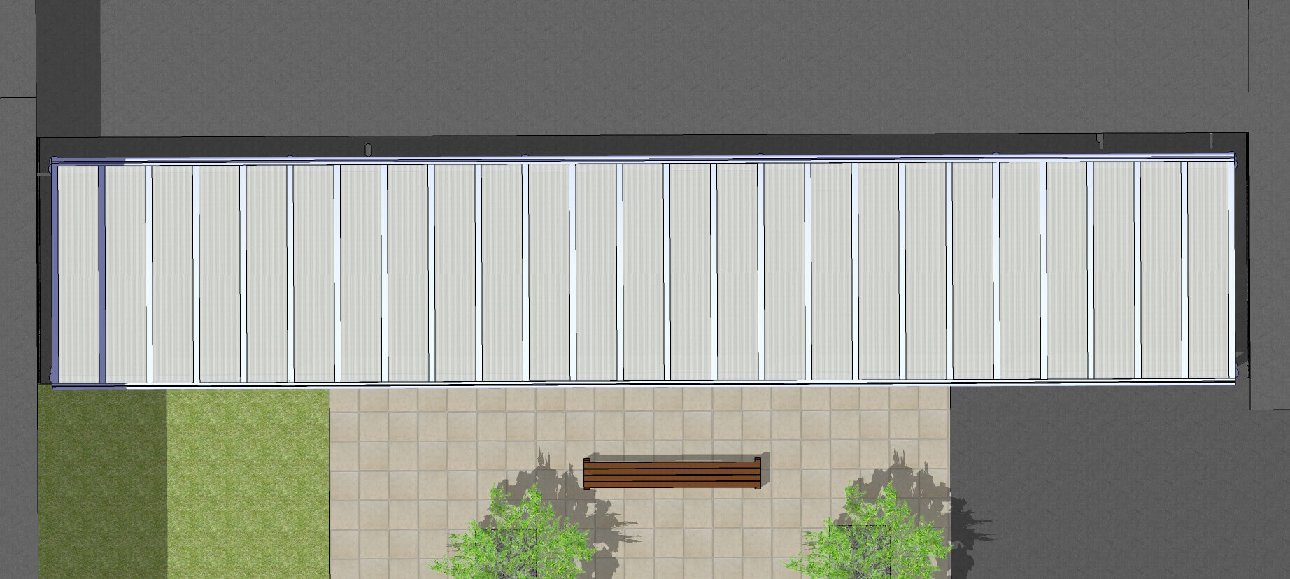 20.00Mtr x 4.50Mtr Dome Canopy - GA4
