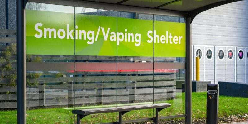 Do you need a smoking shelter if your staff vape?