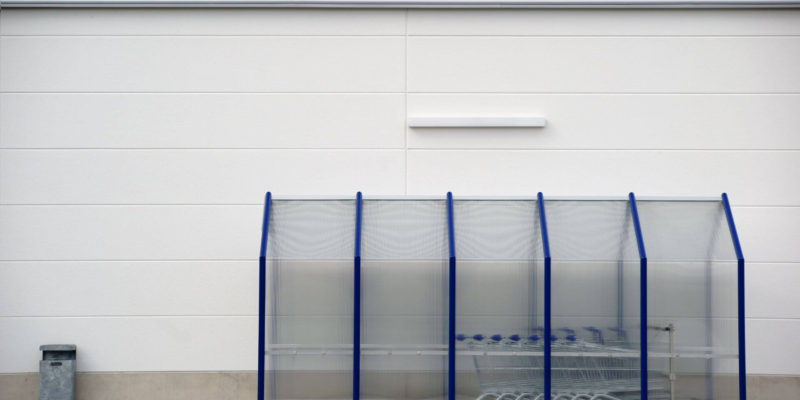 Reduce shopping trolley theft and vandalism with a shopping trolley shelter