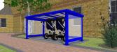 Buggy Shelter - RAL 5017 Traffic Blue